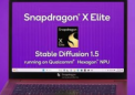SnapdragonXElite在StableDiffusion1.5下单次提示生成的图像最多可多出10倍