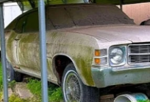  家庭拥有的1971年ChevelleMalibuSat已使用25年再次运行车主不想驾驶它