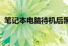 笔记本电脑待机后黑屏无法唤醒的解决方法