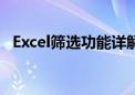 Excel筛选功能详解：操作方法与使用技巧